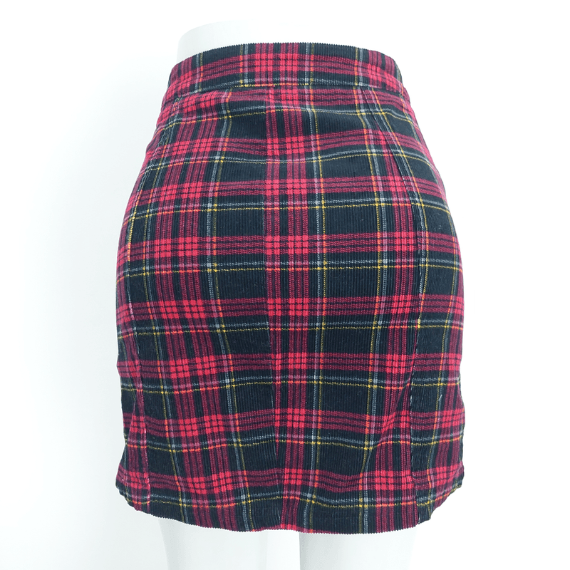 Saias Blue Steel Feminino Xadrez/quadriculado Pp 32/34 Daz Roupaz