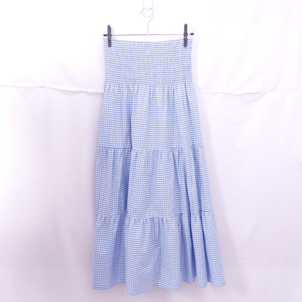 Saia Midi Blue Steel Feminino Xadrez/quadriculado M 40/42 Daz Roupaz