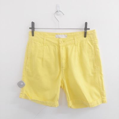 Shorts-Marfinno-Feminino-Amarelo-P---36-38